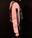 PINK MILITARY CAMO JACKET PATCHED BY CHOZYN